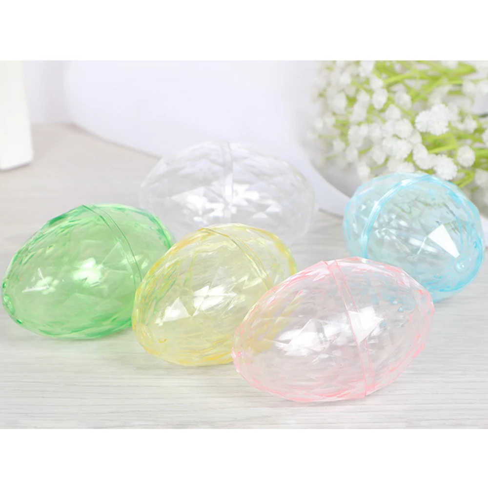 20 шт. пластиковые прозрачные формы в форме яйца для конфет|Подарочные сумки и