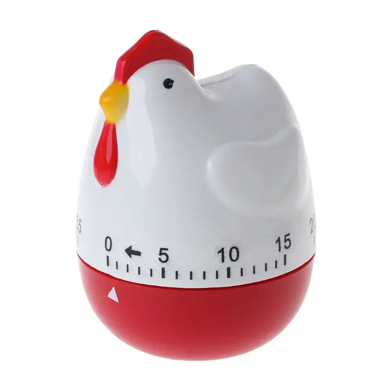 

Cute Hen Shape Kitchen Cooking Timer Mechanical Countdown Clock Alarm Reminder Tool Home Decor