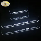 Автомобильный Стикеры акриловые перемещение СВЕТОДИОДНЫЙ Добро пожаловать педаль автомобиль накладка педаль порога путь светильник для Hyundai Avante MD 2011 - 2015