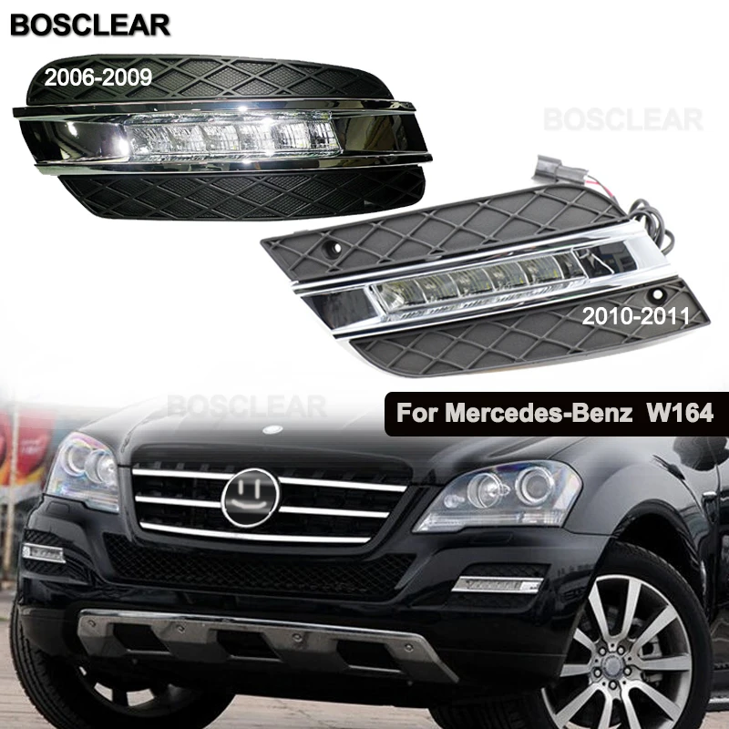 Светодиодные дневные ходовые огни DRL Противотуманные фары для Mercedes Benz W164 ML280/300/320