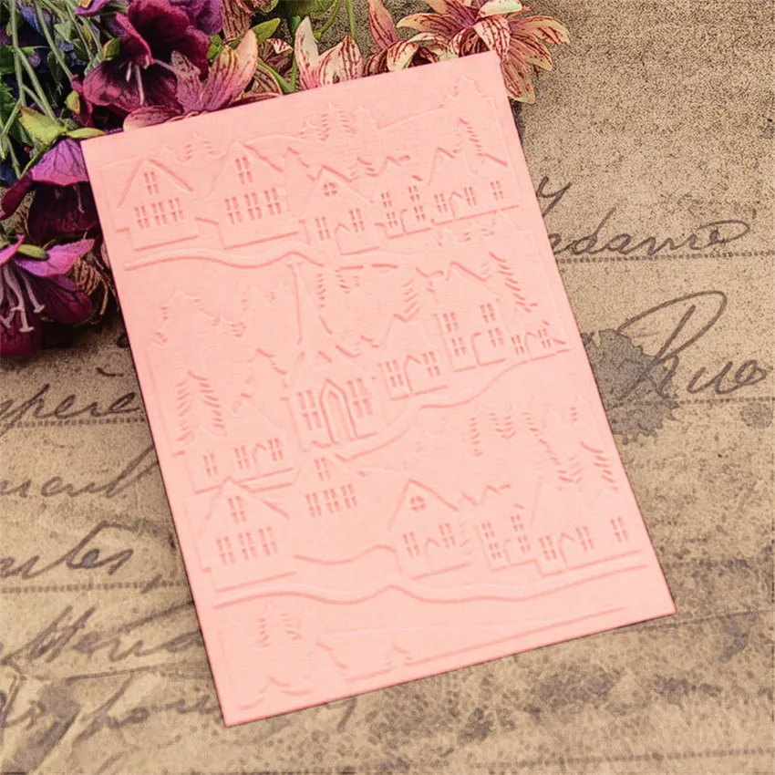 Горячие Пластиковые Черный дом ремесло карты делая бумага карточка альбом