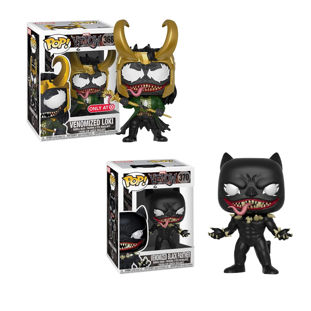 FUNKO POP New Venom  Venomized Loki Черная пантера фигурки модель игрушки для детей