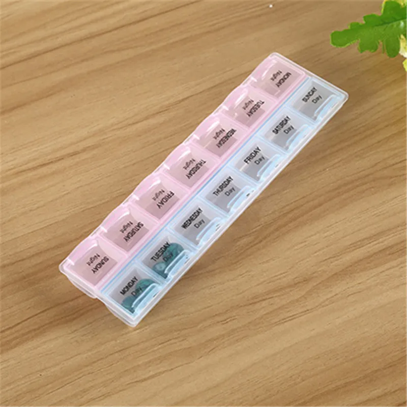 7 дней 14 сетка дорожная портативная коробка для таблеток Медицина держатель для таблеток витамин диспенсер Органайзер Для еженедельного хранения Чехол Еженедельный чехол для таблеток