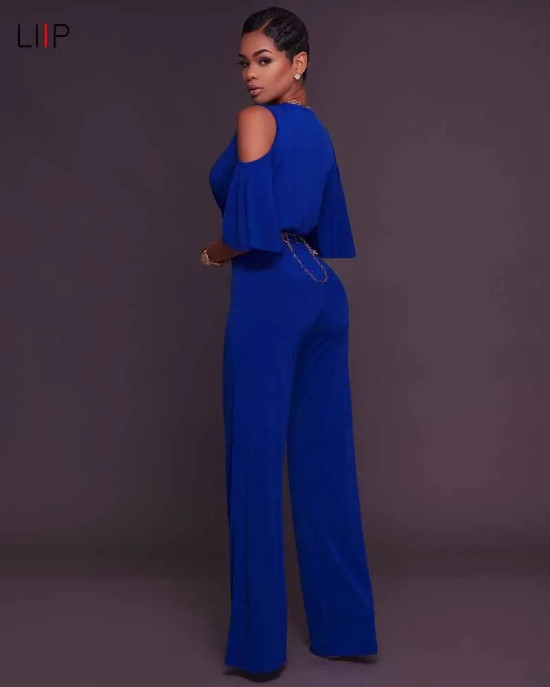 summer sexy bodycon jumpsuit boho harem jumpsuit rompers womens jumpsuits LIIP body women plus size 3186