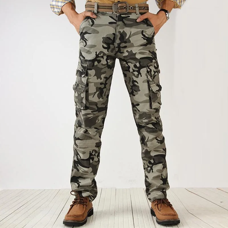

Tactical Pants Male Camo Jogger Casual Men's Cargo Pants Cotton Trousers Combat SWAT Army Military Cotton Many