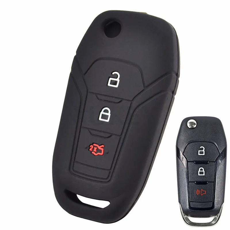 Силиконовый чехол для ключа Ford F 150 Fiesta Ranger Fusion Mondeo Mustang S Max Explorer Edge пульта