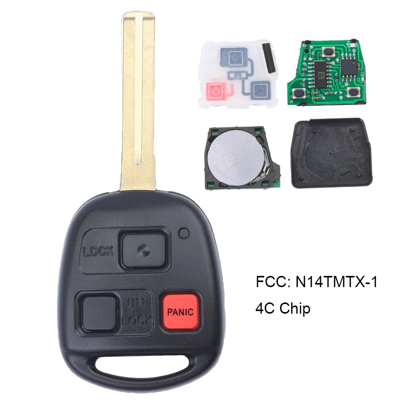 KEYECU Замена дистанционного ключа Fob 312 МГц для Lexus RX300 1999-2003 N14TMTX-1-4C | Автомобили и