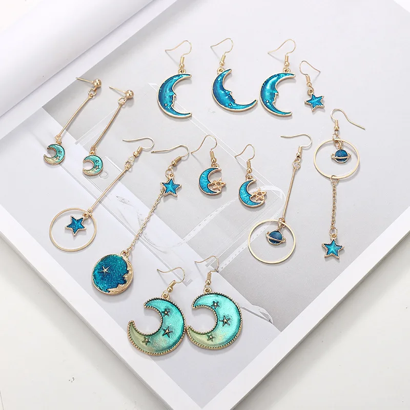 Модные длинные свисающие серьги для женщин ювелирное изделие с изображением