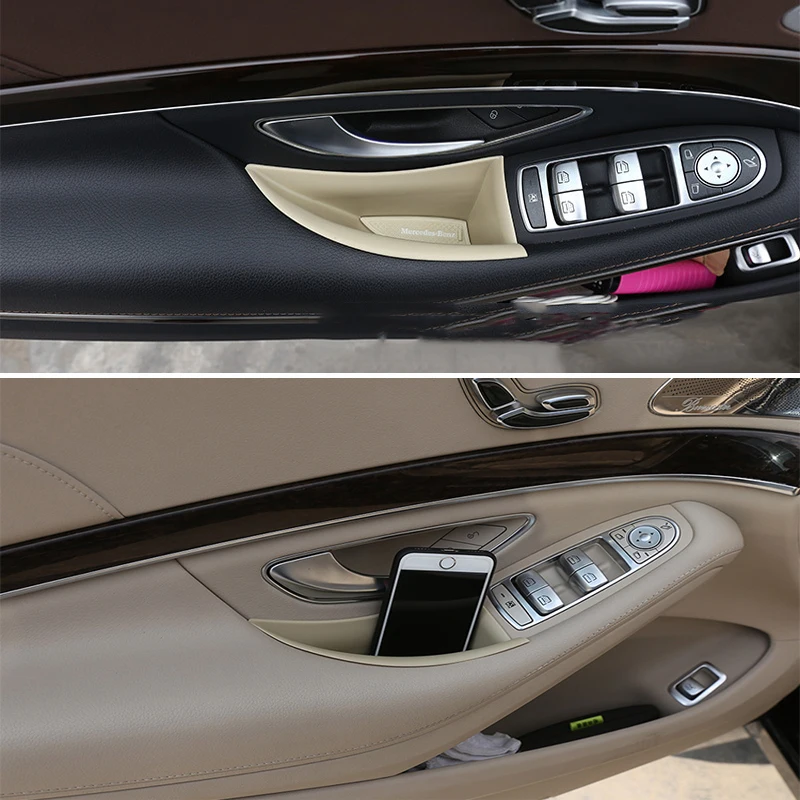 For Mercedes Benz W222 Car Accessories S-Class S300 S320 S350 S400 2014-2017 Auto Armrest Front Rear Door Handle Storage Box | Автомобили