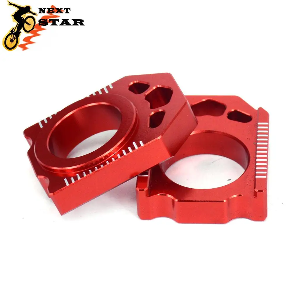 Красный блок регулятора задней цепи CNC для HONDA CR125R CR250R CR 125 250 CRF250R CRF250X CRF450R CRF450X CRF450RX
