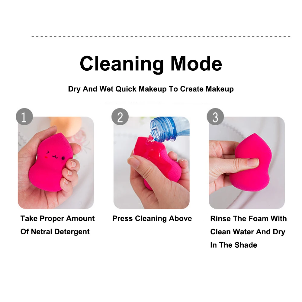 2 шт. косметический спонж для макияжа в форме капли основы и коническая форма