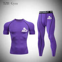 gym compression jogging fitness quick drying tights mma boxing jiu jitsu sports suit cycling basketball training running pants