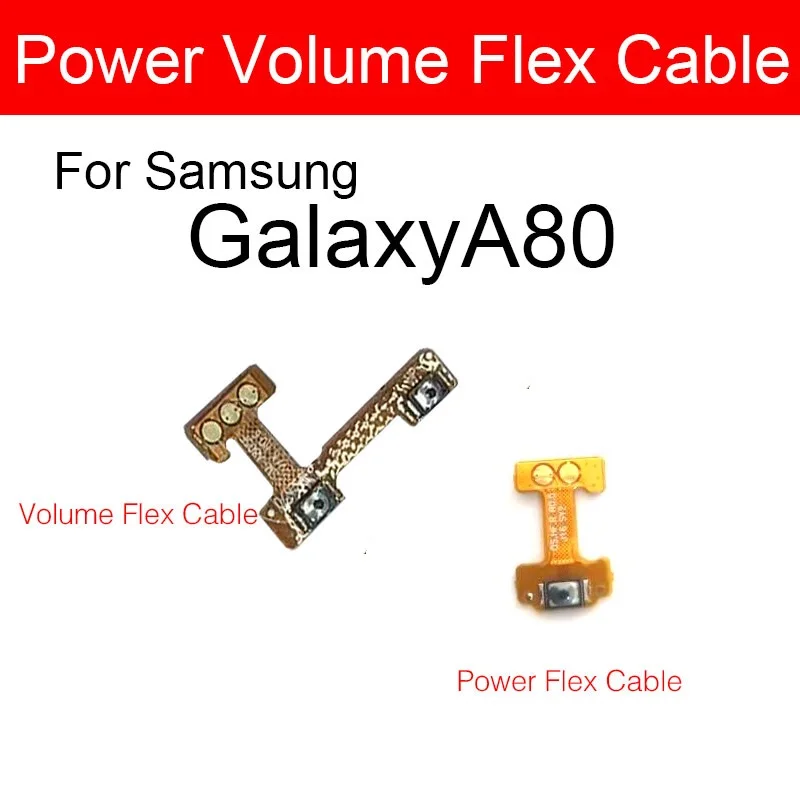 Гибкий кабель питания и громкости для Samsung Galaxy A80 SM A805FD кнопка включения гибкий