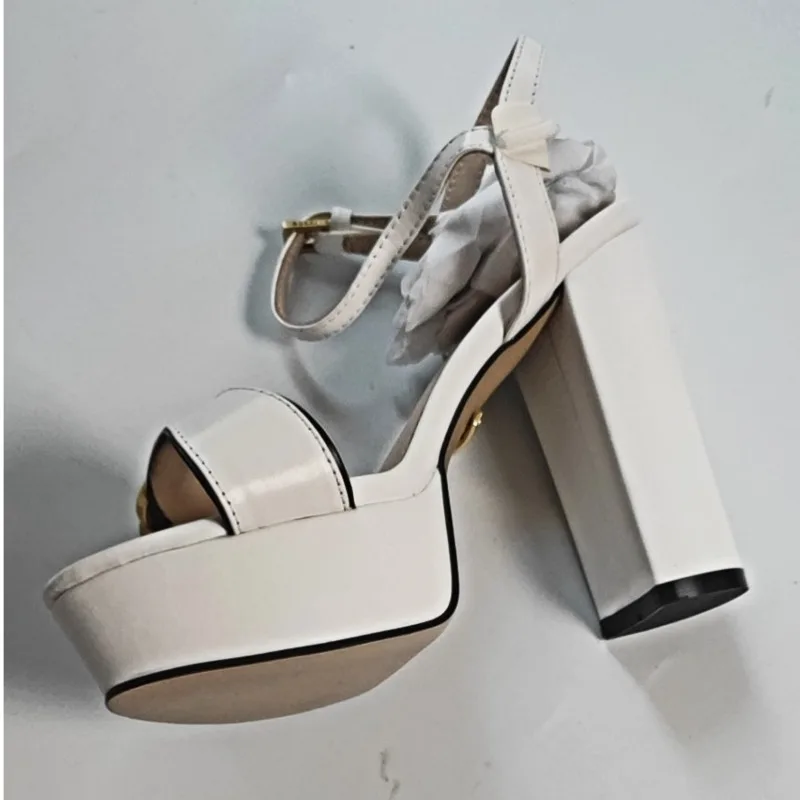 

Сандалии женские на платформе и каблуке, пикантные туфли с ремешком на щиколотке, праздничная Свадебная обувь, открытый носок, LSPN, лето