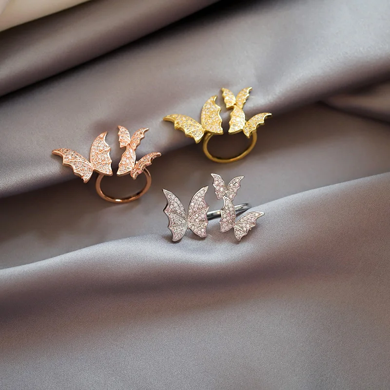 Универсальное неувядающее кольцо в японском и корейском стиле со стразами виде