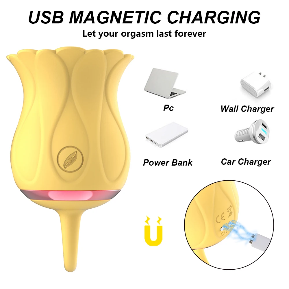 Влагалище сосание вибратор Роза Интимная хорошая соска присоска оральный