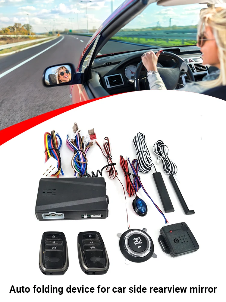 12V Car Alarm Passive Keyless Entry Remote Start/Stop Engine System Central Locking Start Stop Button Automotive PKE | Автомобили и