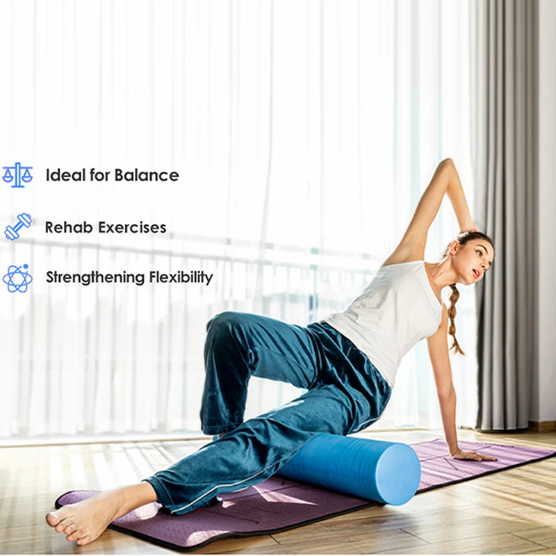 Рулон из пенопласта для занятий йогой пилатесами 30*15*15 см | Спорт и развлечения