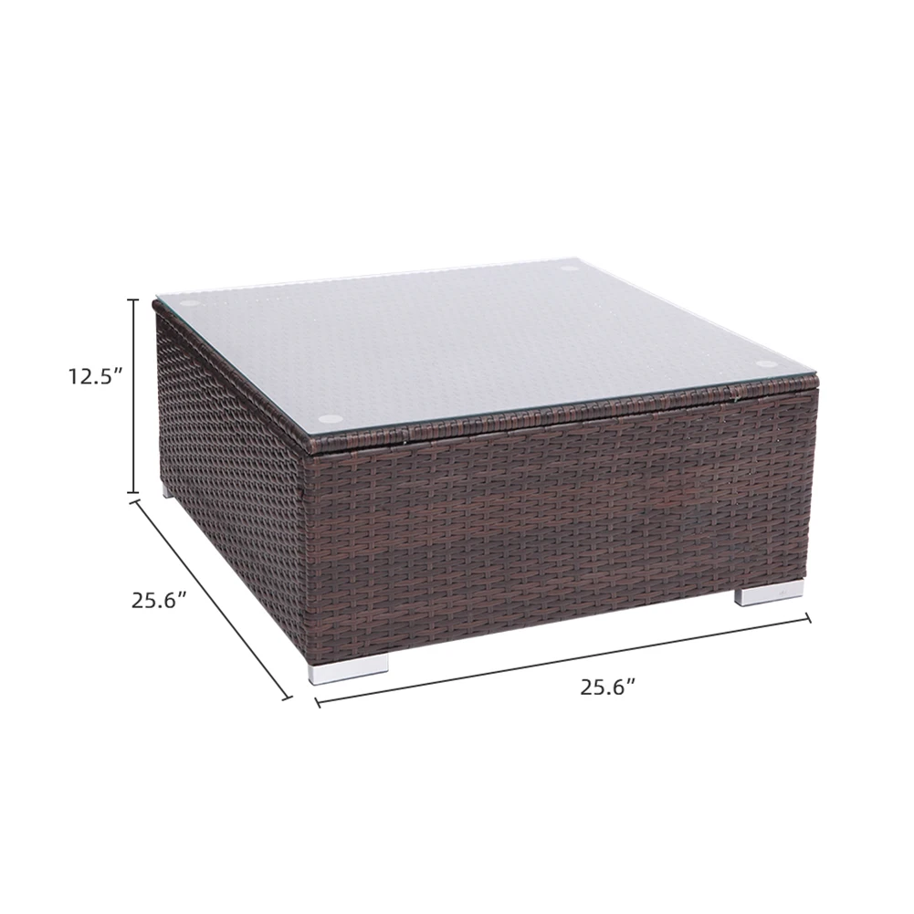 

5 Pieces Patio PE Wicker Rattan Sofa Set Garden Furniture Rattan Garden Sofa Outdoor Furniture Fattan Furniture Purchasing