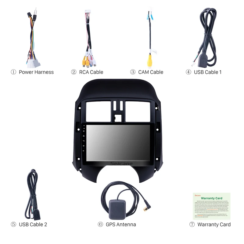 Автомобильный GPS навигатор Seicane Android 10 0 для Nissan Old Sunny 2011 2012 2013 4 ядра поддержка DVR RDS