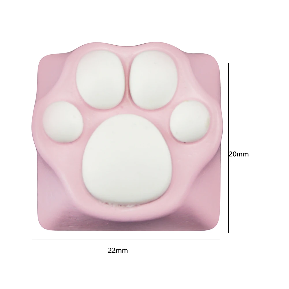 Personality Soft Feel Keycap for Mechanical Keyboard 3D Silicone Artisan Cat Paw Pad Aluminum Alloy Base Switches | Компьютеры и офис
