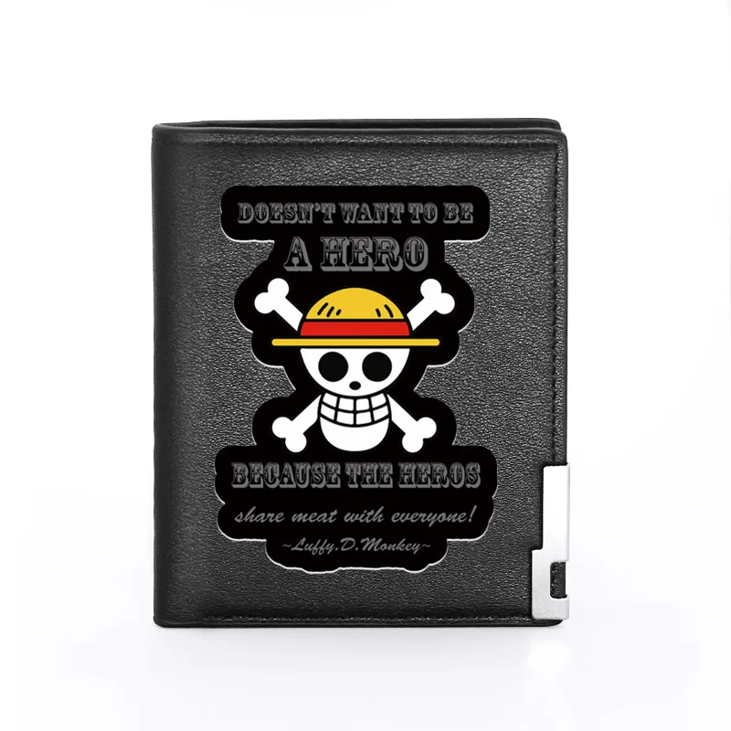 

High Quality Pirate King Skull Printing Men Women Wallet Billfold Slim Credit Card/ID Holders Money Bag Short Purses
