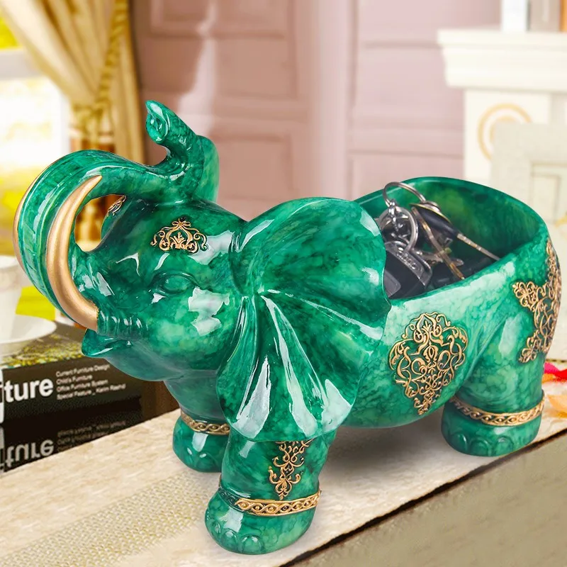 

Elephant Candy Box Decoration Lucky Creative Key Animal Storage Box Home Decoration Accessories For Living Room R891