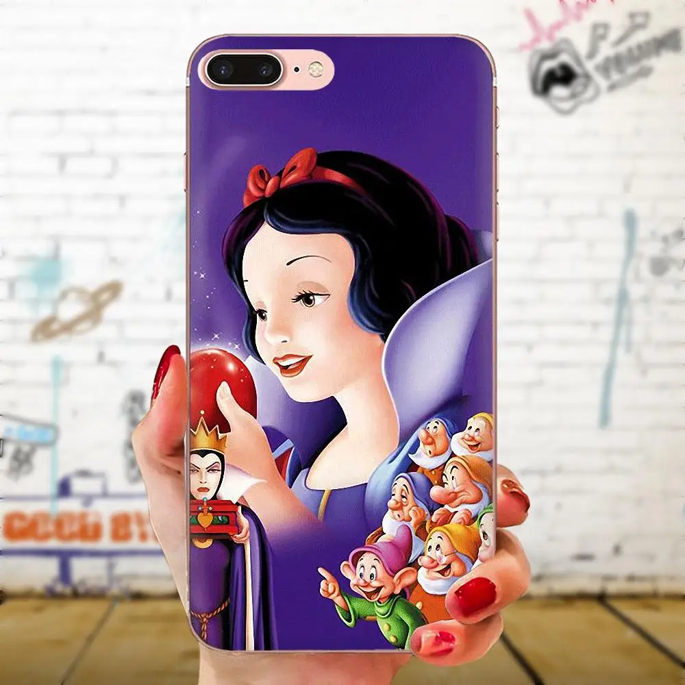 Silicone Shell Cover For Samsung Galaxy Note 5 8 9 S3 S4 S5 S6 S7 S8 S9 S10 5G mini Edge Plus Lite Snow White Seven Dwarfs | Мобильные