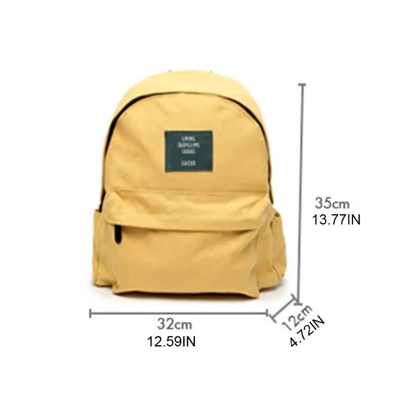 

Women Canvas Backpack Casual Rucksack Large Capacity School Bookbag Travel Daypack for Teenage Girls