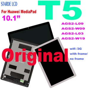 10 1 original lcd for huawei mediapad t5 ags2 l09 ags2 w09 ags2 l03 ags2 w19 lcd display touch screen digitizer assembly free global shipping