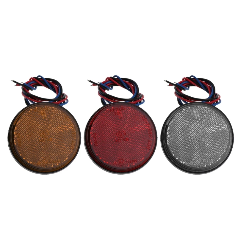 Универсальный автомобильный мотоциклетный круглый 24 светодиодный фонарь