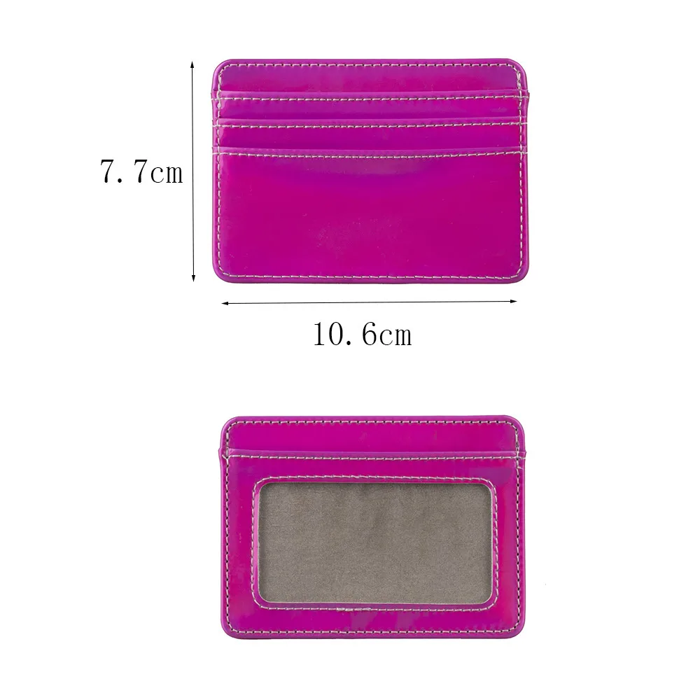 

1pcs Card Holder Fashion Rfid Blocking Pu Leather Wallet Credit Id Card Holder Women Girls Money Purse Valentine's Day Present