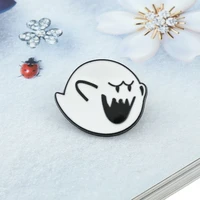boo ghost enamel pin super mario brooch bag clothes lapel pin button badge cartoon classic video game jewelry gift for friends