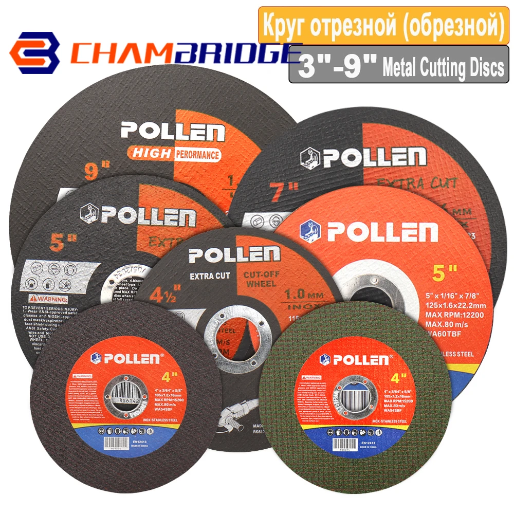 

75-230mm Cutting Disc Resin Grinding Wheel 3"-9"Cut Off Wheels Cutting Wheels On Angle Grinder for Metal Stainless Steel Cutting