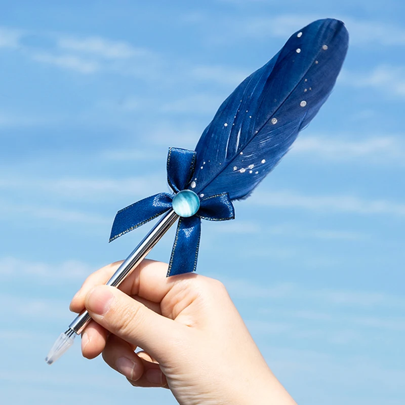 4 шт. гелевые ручки звездное небо креативные вишневые цветы перо кавайные