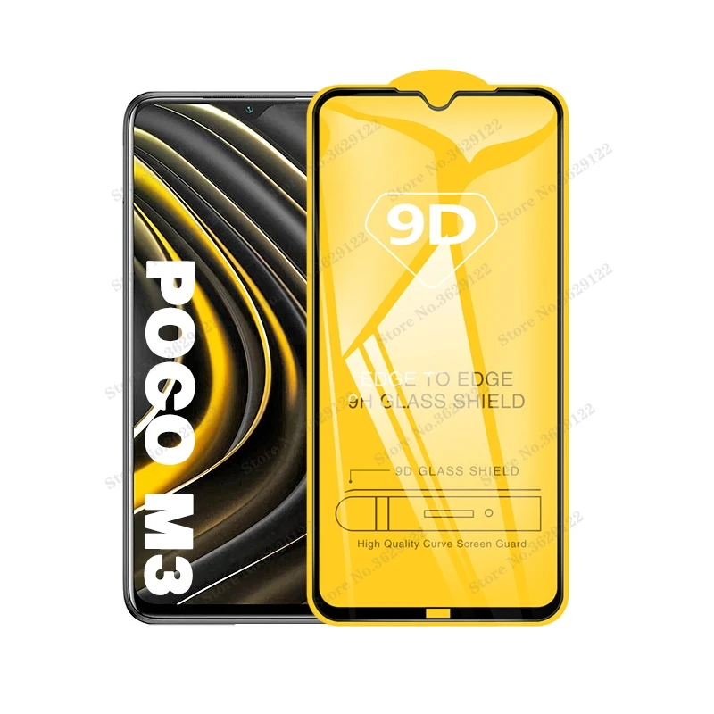 

Защитное стекло 9D для xiaomi Mi Poco M3 F2 Pro x3 NFC, Защитное стекло для экрана Xiomi Pocophone M3 X3 X3, пленки с полным покрытием