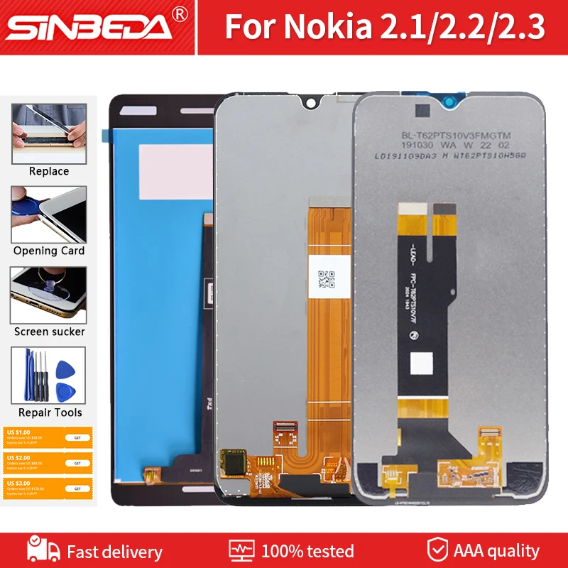 

Original LCD Digitizer For NOKIA 2.1 2.2 2.3 LCD Display Touch Screen Digitizer Assembly Replacement For NOKIA 2.1(2018) Display