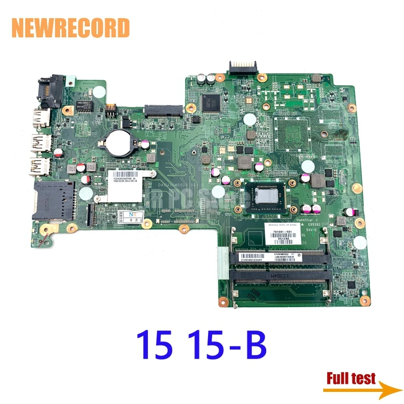 For HP Pavilion 15 15-B 701691-001 701691-501 DA0U36MB6D0 Laptop Motherboard SJTNV HM70 DDR3 Main Board Full Test