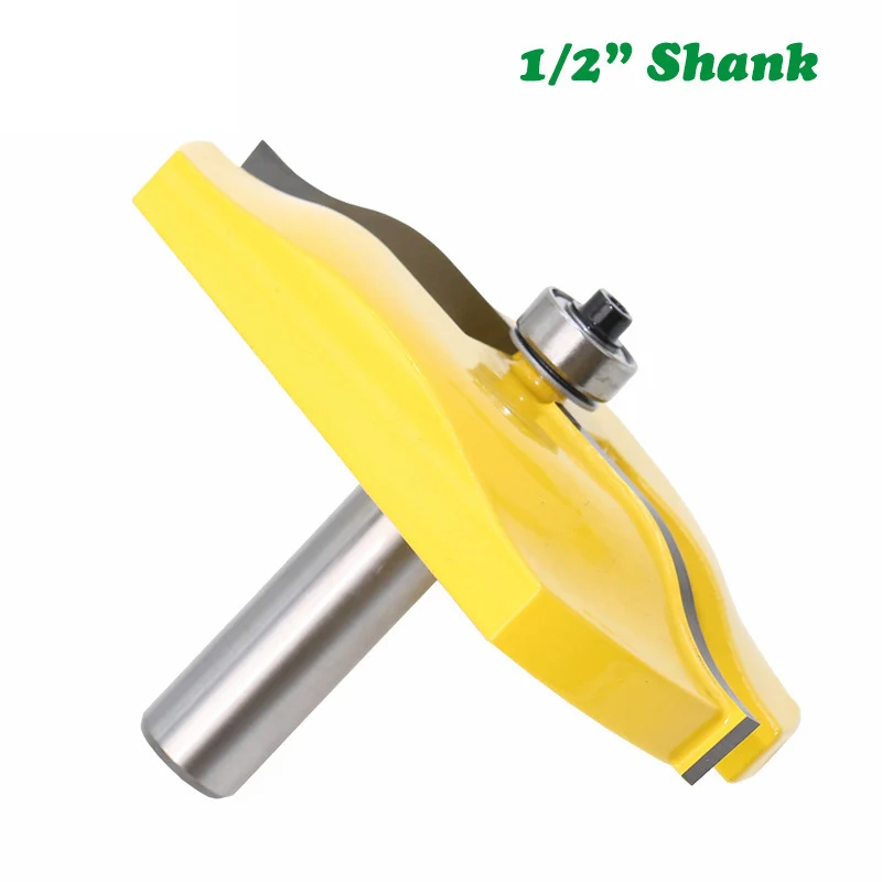 

1PC 1/2 Shank Milling Cutter Wood Carving Carbide Raised Panel Router Bit With Ogee Wood Door Large Router Milling Tool