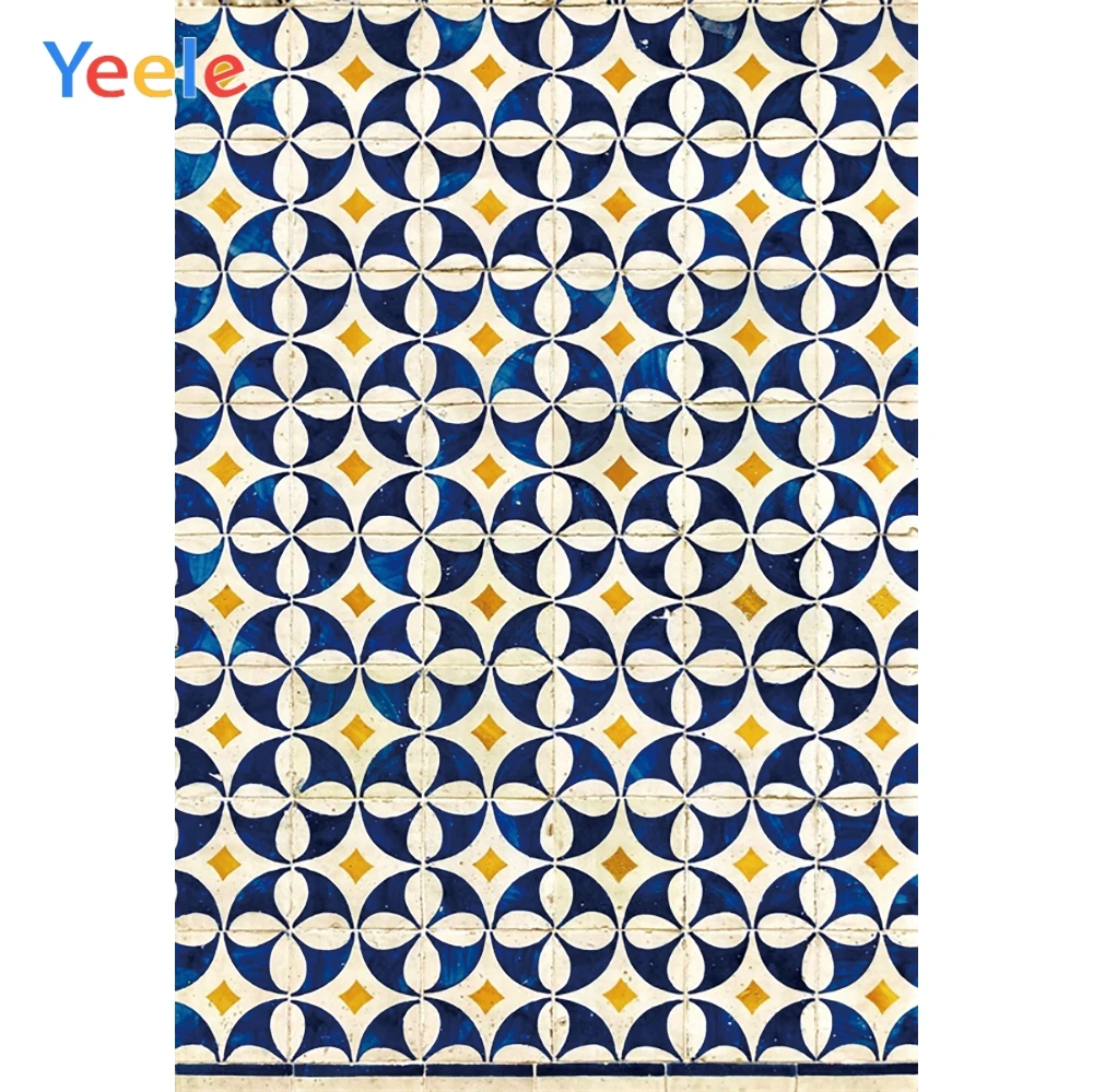 Yeele Calico Satin Circle Pattern Texture Cloth Photographic Backgrounds Party Portrait Photography Backdrops For Photo Studio |
