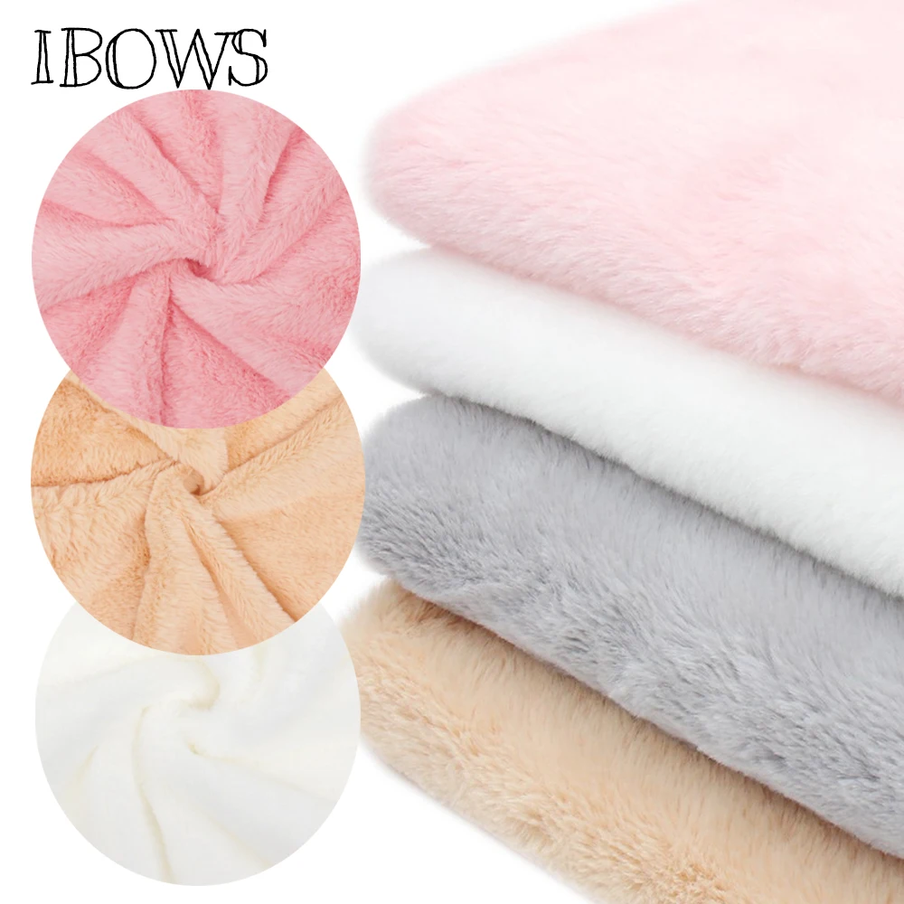 Зимняя плюшевая ткань кроличий мех теплая бархатная для сделай сам домашний