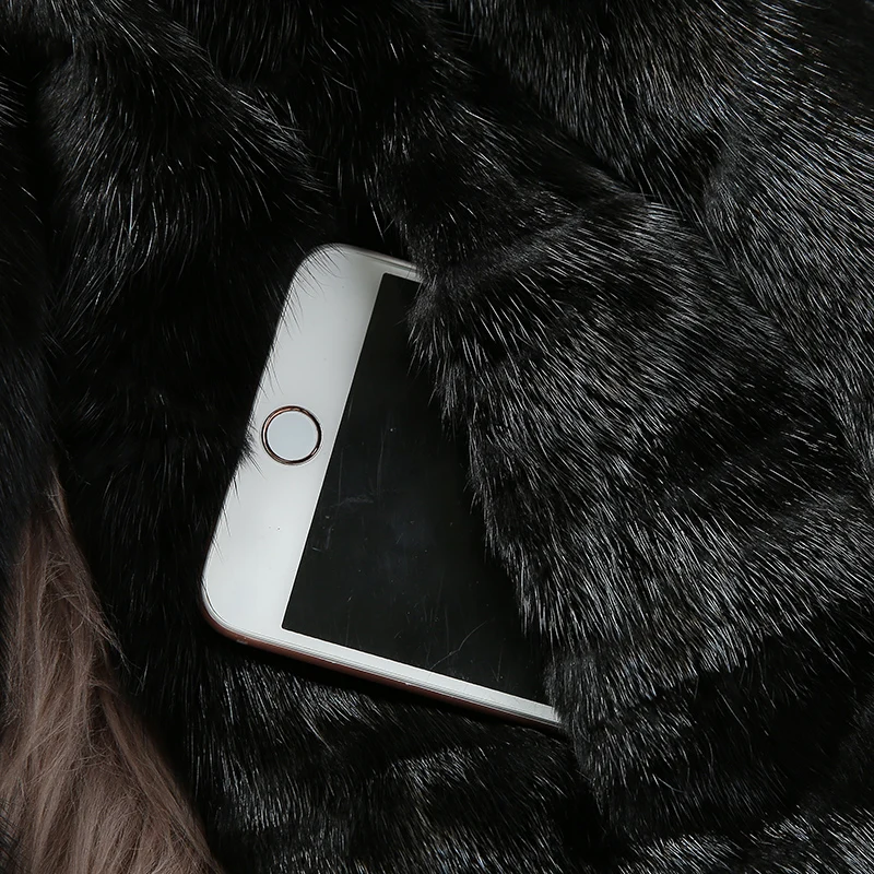 2019 зимняя женская короткая стильная цветная Лоскутная норковая шуба модная