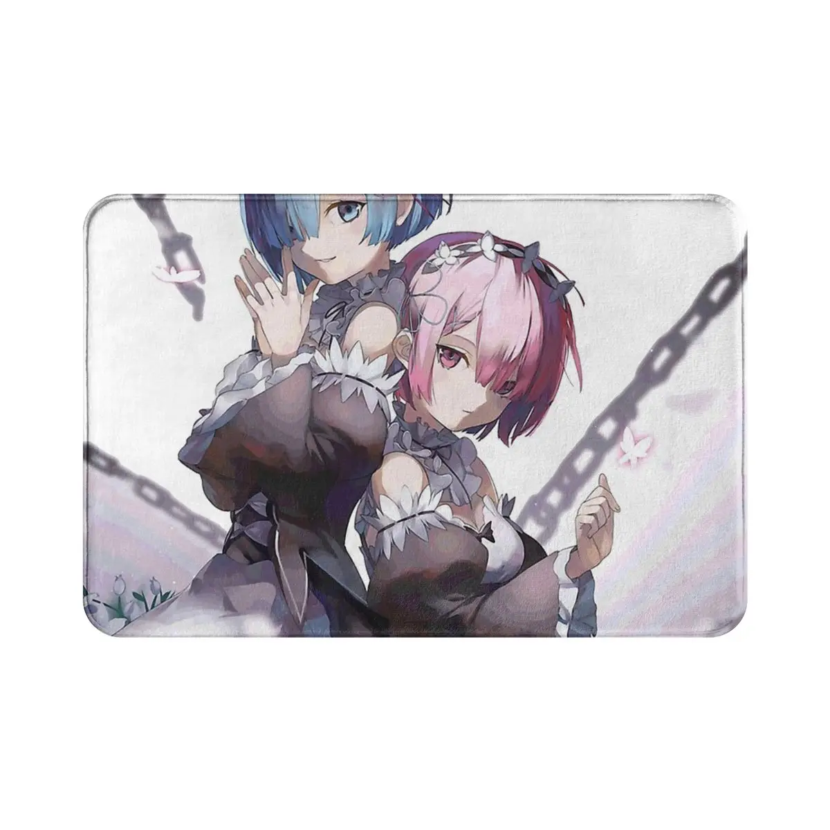 

Re Zero Starting Life in Another World Kitchen Non-Slip Carpet Ram Rem Living Room Mat Welcome Doormat Floor Decoration Rug