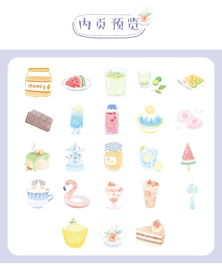 46 шт./пакет Девушка любимый мороженое Kawaii Липкие заметки бумажная наклейка записная книжка коврик офисные школьные принадлежности канцелярские принадлежности