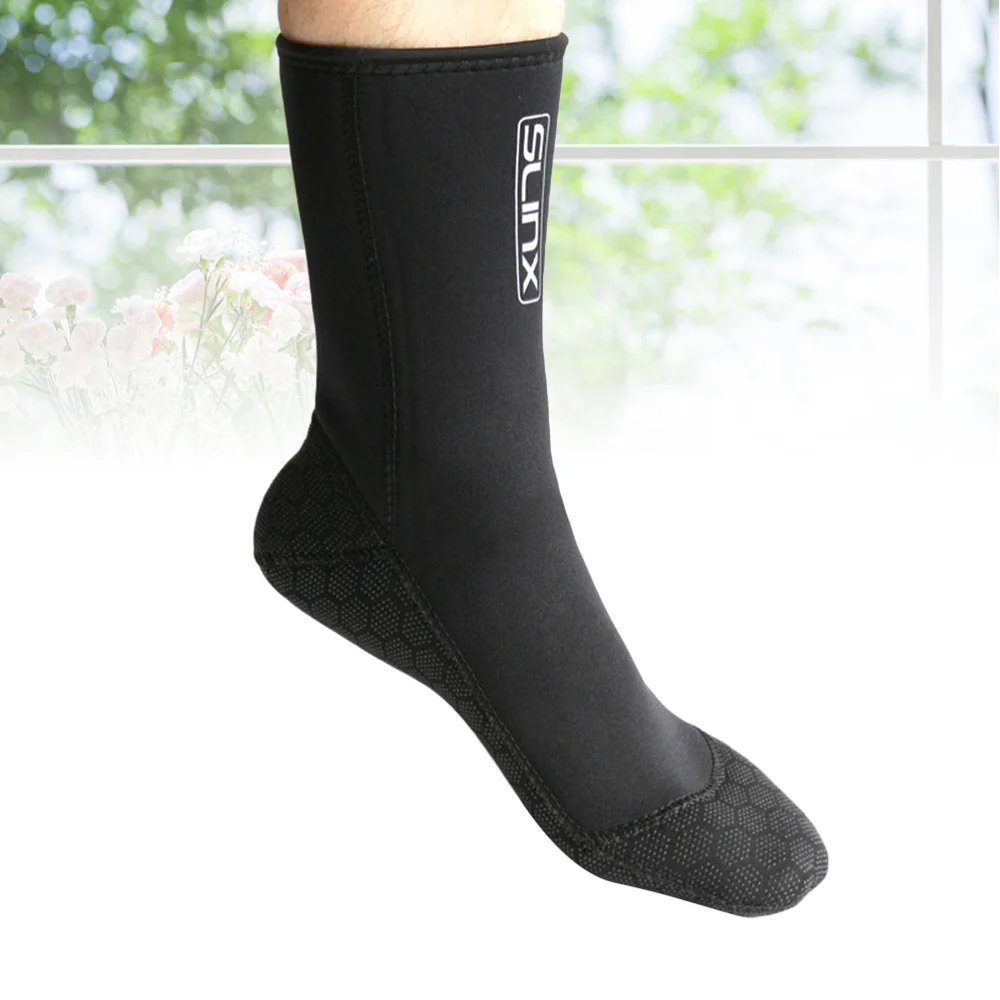 

Snorkeling Socks for Adult Beach Casual Antiskid Diving Socks for Snorkeling Shoes - Size (Black)