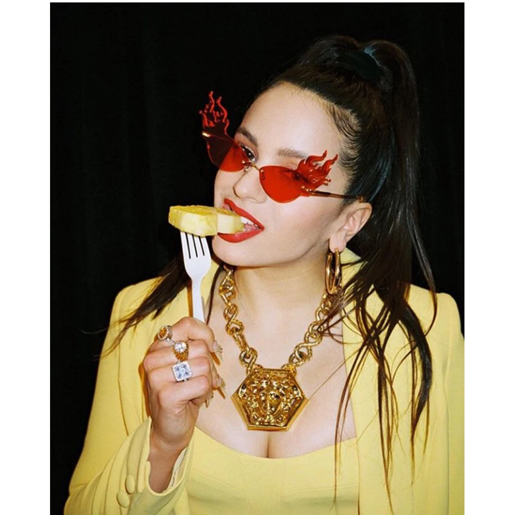 2019 Новая мода хип хоп солнцезащитные очки для женщин и мужчин без оправы с