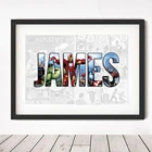 DIY 5D алмазная живопись персонализированные Мстители имя слово искусство Принт Марвел персонаж плакат супергерой украшение дома