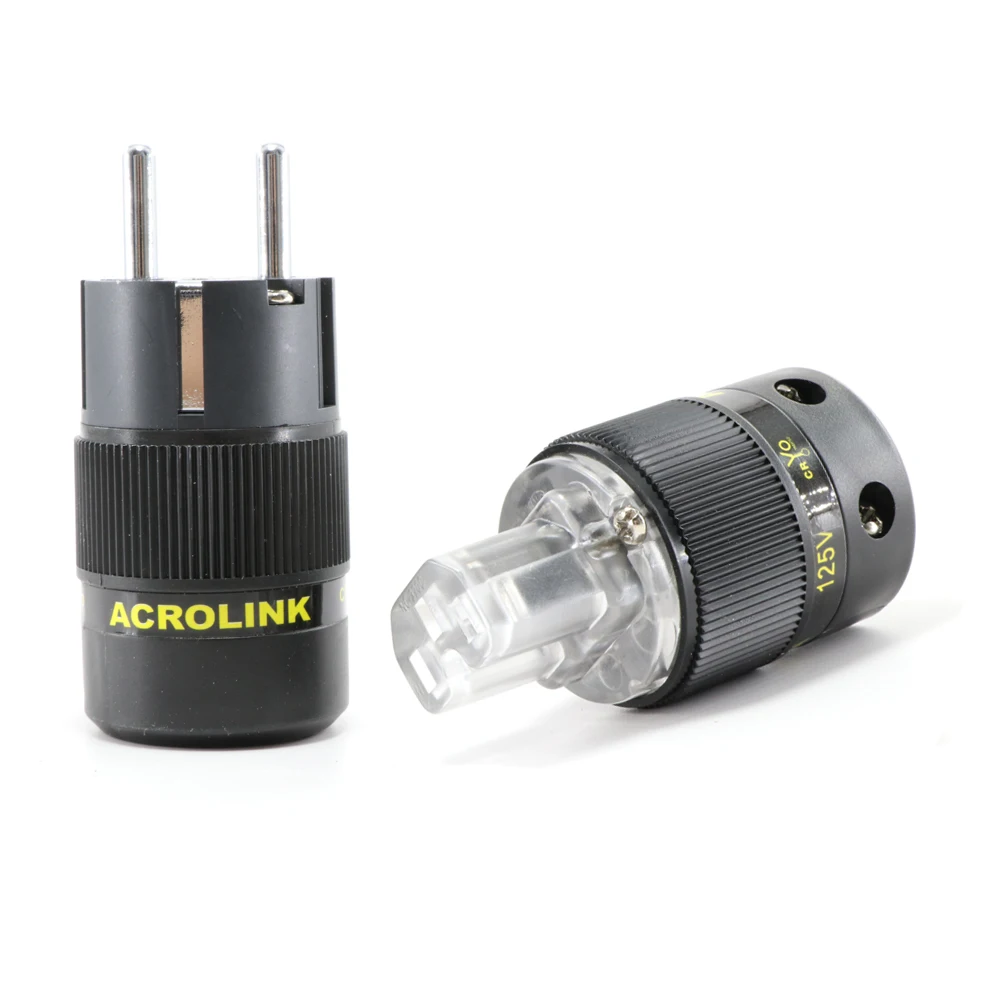Пара Acrolink FP 03Eu крио вилка усилителя мощности звуковых частот Разъемы адаптер