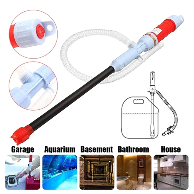 

58cm Electric Liquid Transfer Pump Car Auto Vehicle Fuel Gas Transfer Suction Pumps Liquid Transfer Oil Non-Corrosive Liquids
