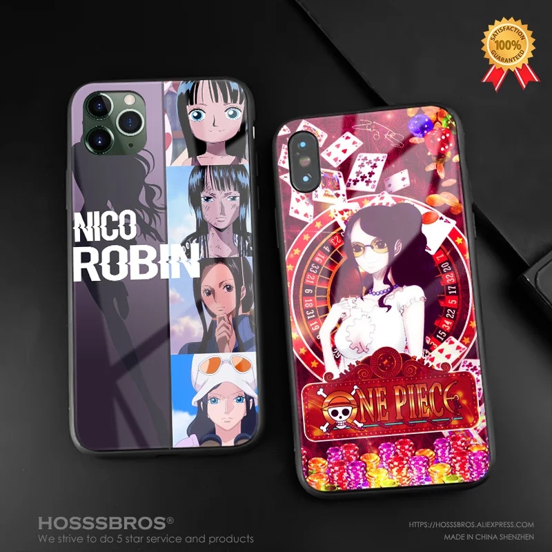 Нико Робин аниме мягкий силиконовый стеклянный чехол для телефона iPhone 6 6s 7 8 Plus X XR